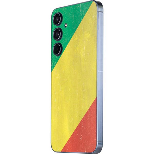 Republic of the Congo Flag Distressed Galaxy A35 5G Skin